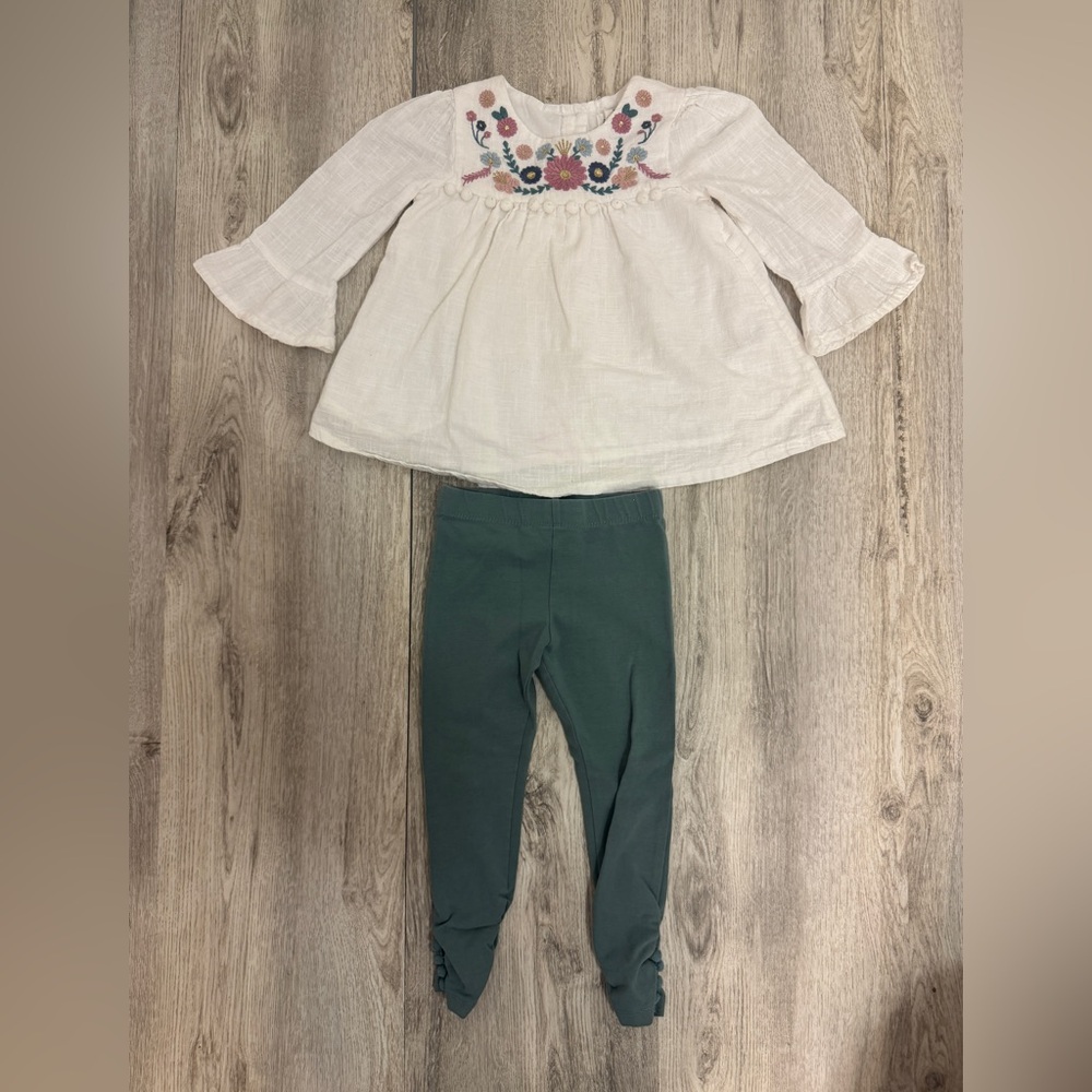 Artisan Ny Kids Matching Set - Cream and Green